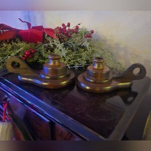 Rustic Wooden Candle Holders